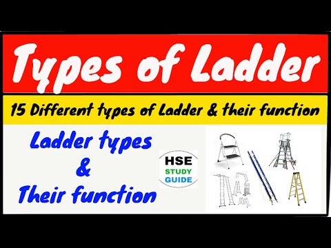 Different types of ladder | types of ladder and their function/uses | HSE STUDY GUIDE