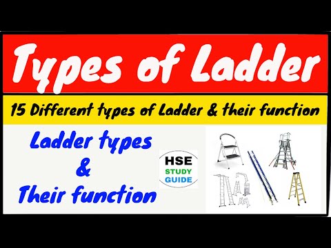 Different types of ladder | types of ladder and their function/uses | HSE STUDY GUIDE