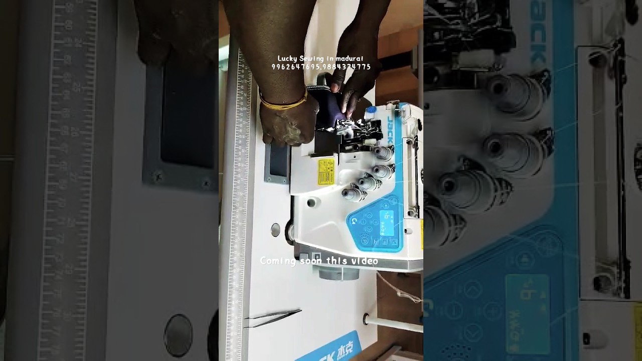 Jack C4  5 thread overlock machine#new stock #jack #jackoverlock#madurai #luckysewing  #viralshort