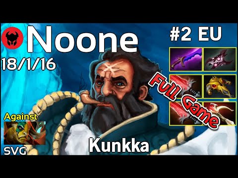 Noone plays Kunkka!!! Dota 2 Full Game 7.20