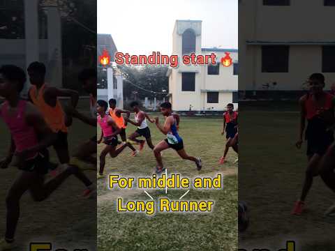 Standing start for middle and Long running
