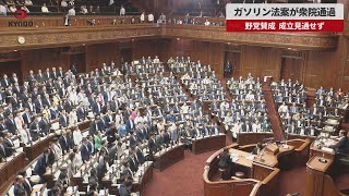 【速報】ガソリン法案が衆院通過 野党賛成、成立見通せず