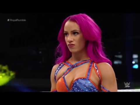 WWE Royal Rumble 1/29/17  Sasha Banks vs Nia Jax
