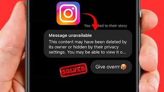 Message Unavailable This Content May Have Been Deleted by Its Owner Instagram