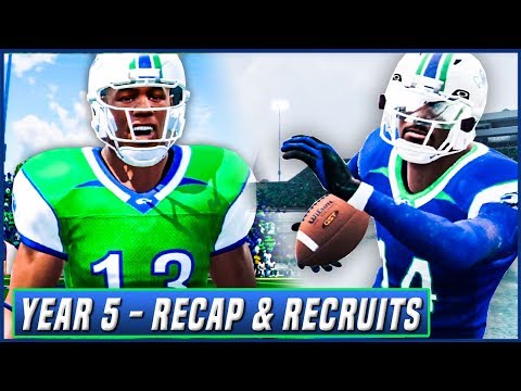 NCAA Football 14 Dynasty Year 5 - Season Recap w/ Stats & Recruiting Class | Ep.87