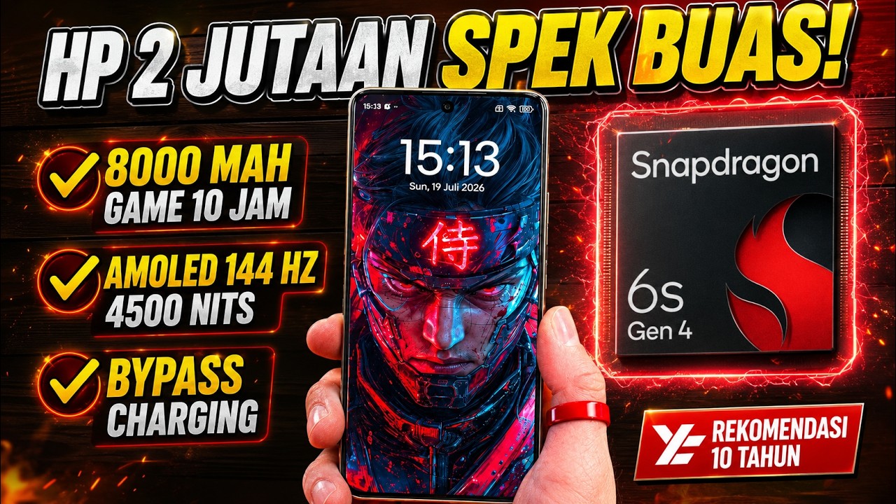 5 REKOMENDASI HP GAMING 2 JUTAAN TERBAIK JULI 2026