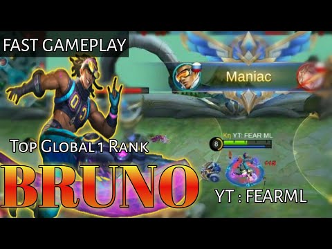 Top Global 1 Bruno | Gameplay Top 1 global Bruno | YT:FEARML | bruno best build