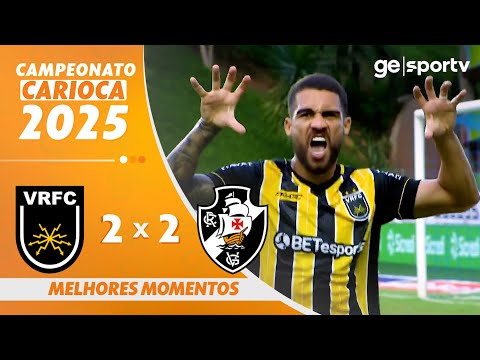 Gols e lances de Vasco da Gama x Volta Redonda