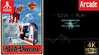 Red Baron Arcade ( Atari 1980 ) 4k Gameplay