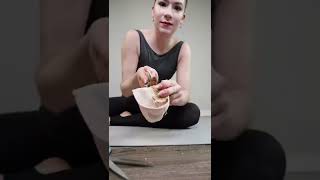 Answering the biggest pointe shoe prep questions! #pointeshoes #ballerina #balletdancer #balletshoe