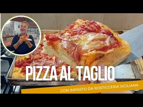 SOFFICISSIMA !! PIZZA AL TAGLIO/ con impasto della rosticceria palermitana !!
