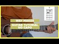 Way Maker I Guitar Tutorial (without capo) I Leeland