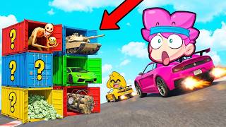 Las CAJAS de la SUERTE en GTA 5 😱🚗 ¡AGUJEROS con SORPRESAS!