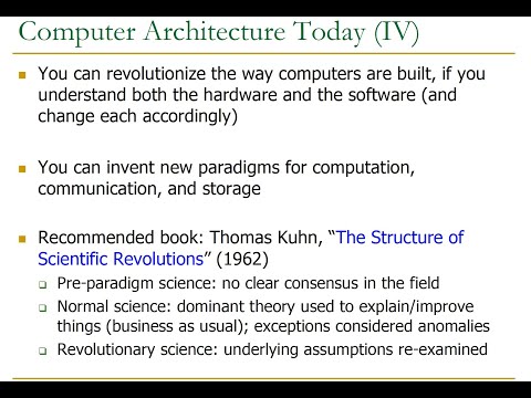 Computer Architecture - Lecture 3a: Why Computer Architecture? Fundamentals (ETH Zürich, Fall 2018)