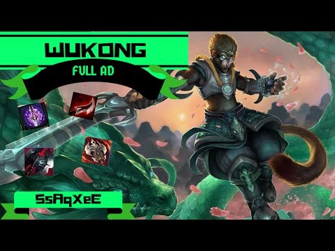full AD WUKONG | WUKONG JUNGLE s7 | gameplay 2017