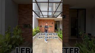Rumah dilahan 6x15 layoutnya bikin nyaman😍