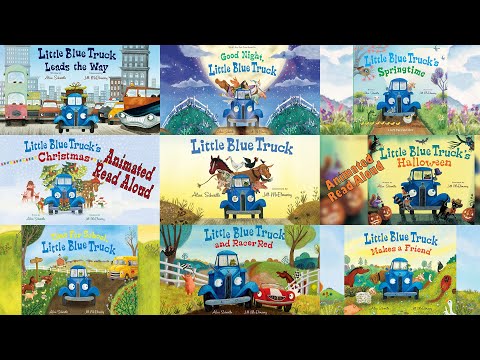 Little Blue Truck Stories - 30min Read Aloud | 10 Books: Good Night, Halloween, School, and more!