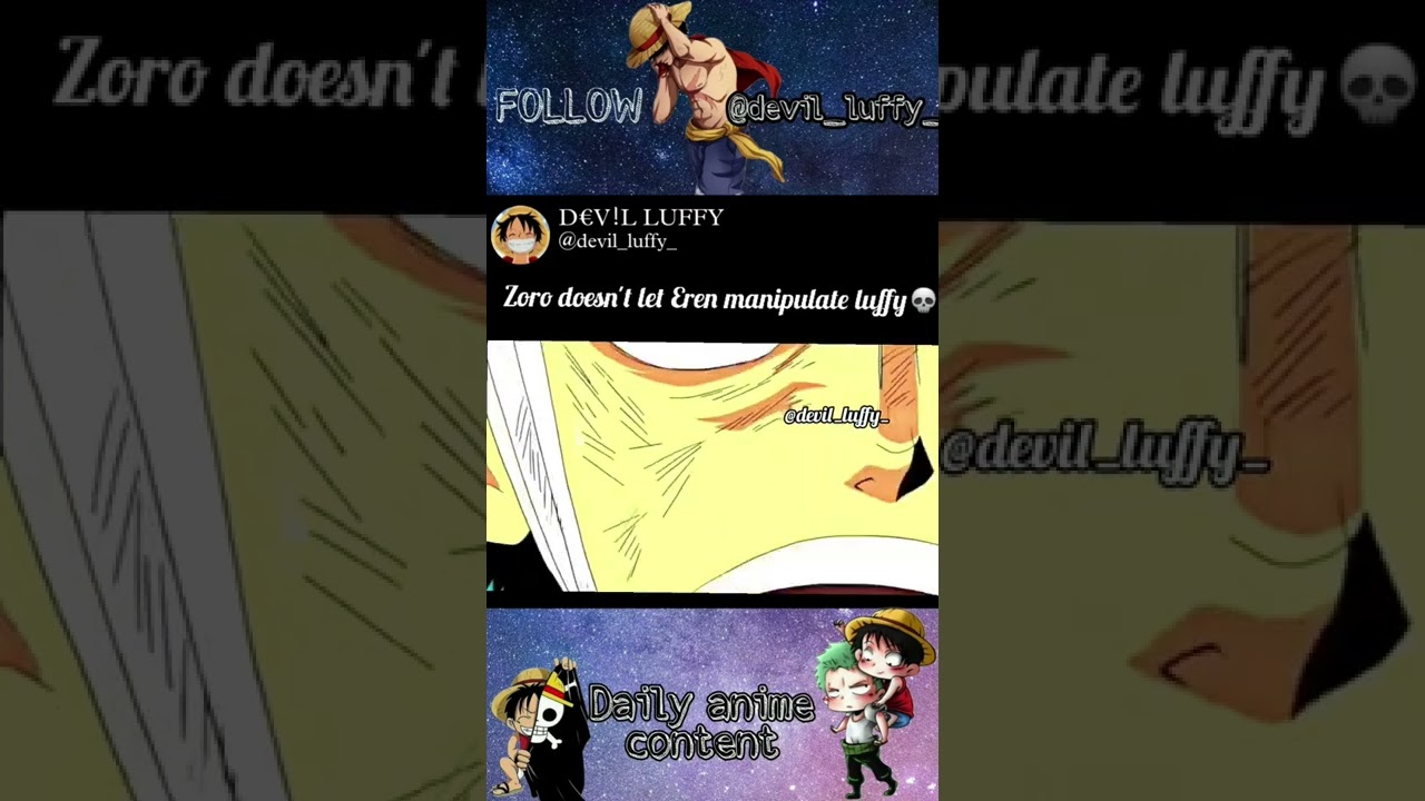 Eren manipulating Luffy #shorts #devilluffy #onepiece #aot #amv #anime #fyp #trending #chrunchyroll