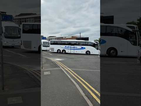 Robinson's Coaches C25 MSR and YN15 EMJ departing Kidderminster Station 19/08/2025