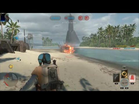 Star Wars Battlefront - Rogue One Scarif DLC Walker Assault Gameplay PS4 60fps (No Commentary)