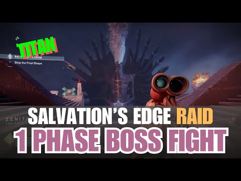SALVATION'S EDGE RAID - THE WITNESS 1 phase Boss Fight with Titan [Destiny 2]