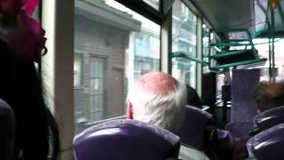 preview picture of video 'On Board X1 Excel Bus B9TL Leaving Great Yarmouth'