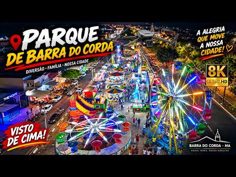 🎡✨ O PARQUE DE BARRA DO CORDA VISTO DE CIMA!