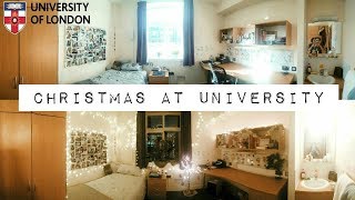 Decorating my uni room for christmas || Mei-Ying Chow  x University of London Halls