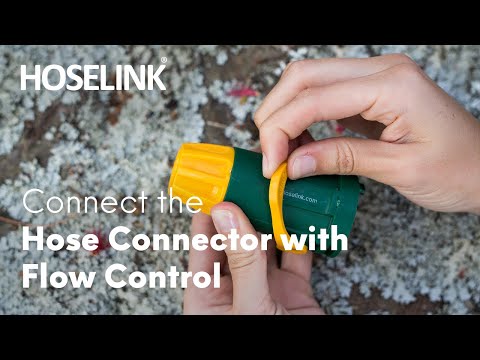 How to connect the Hoselink Hose Connector with Flow Control