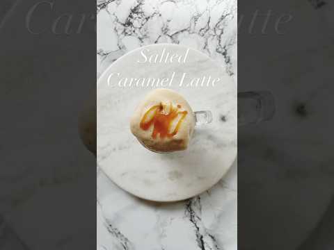 ASMR Salted Caramel Latte Recipe | Salted Caramel Latte Recipe | #youtubeshorts #shortsviral #short