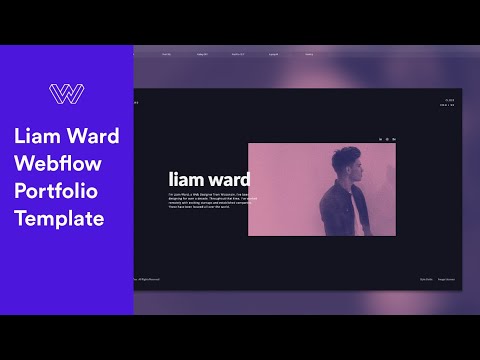 Liam Ward - Webflow Portfolio Template - Video Tutorial
