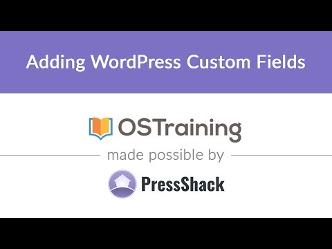 WordPress Development Lesson 20 Adding WordPress Custom Fields