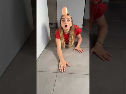We almost crashed the egg 🤣 @isabellaafro  #shorts