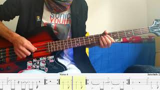 Gallons Of Rubbing Alcohol Flow Through The Strip – Nirvana – Bass cover with tabs (4k)