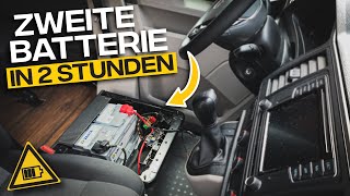 Zweite Batterie selber nachrüsten in 2h - Plug and Play System mit Ladebooster für VW T4, T5 und T6