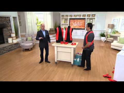 Part of a video titled Forearm Forklift Moving Harness with Box Strap with Dan Hughes