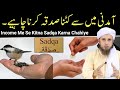 Income Me Se Kitna Sadqa Karna Chahiye Mufti Tariq Masood