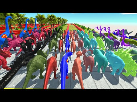 Colored All Units Champion Battle in Animal Revolt Battle Simulator