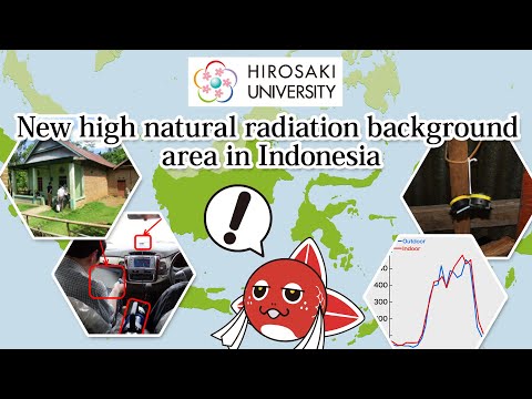 New high natural radiation background area in Indonesia：被ばく医療総合研究所・大学院保健学研究科共同研究グループ【2023年1～2月制作】