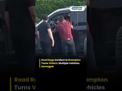 Brampton Road Rage Driver Rams Jeep Gladiator Tesla Extensive Damage