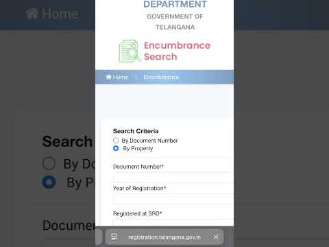 Checking Encumbrance Certificate Online | Watch | #realestate #telangana #realestateinvesting