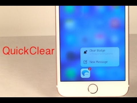 Cydia Tweak: QuickClear - Clear app badges using 3D-Touch
