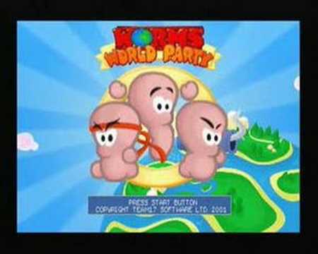 Worms World Party Intro Sony Playstation Pal Version