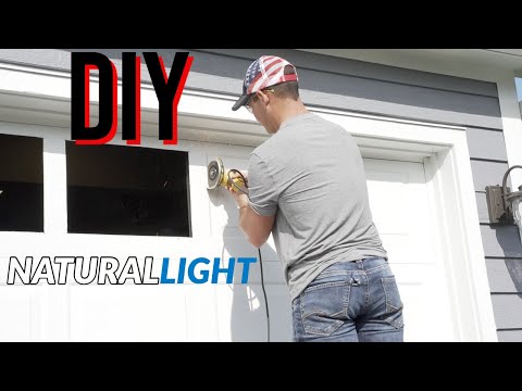 YouTube video about: How to add windows to garage door?