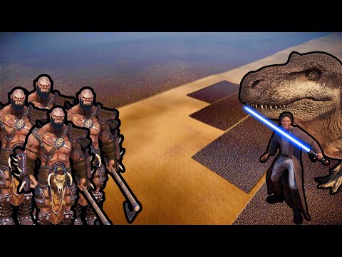 22 MILLION ORCS vs 150,000 JEDI KNIGHTS + 5,000 T-REX | UEBS 2