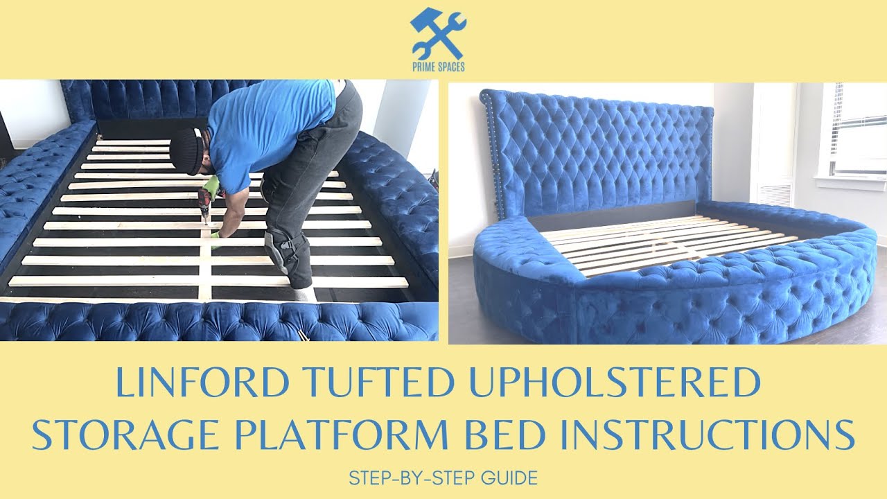 Meridian Furniture Luxus Velvet Bed Assembly (Linford Tufted Storage Bed, Gloriana Glam Tufted Bed)