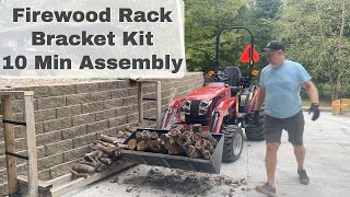 REVIEW: Firewood Log Storage Rack Bracket Kit Adjustable to Any Length