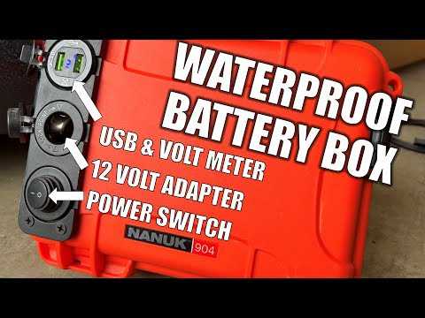 Simple Waterproof Battery Box for Kayak Fishfinders, Lights, & Electronics