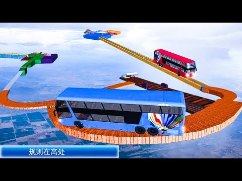 stunt bus impossible - impossible bus stunt game - impossible bus stunt 3d driving offroad bus