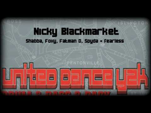 Nicky Blackmarket with Shabba, Foxy, Fatman D, Spyda & Fearless @ United Dance - Summer 2000